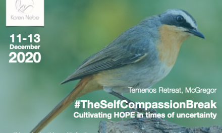 Wellness: Self compassion retreat at Temenos with Karen Nebe, Dec 2020
