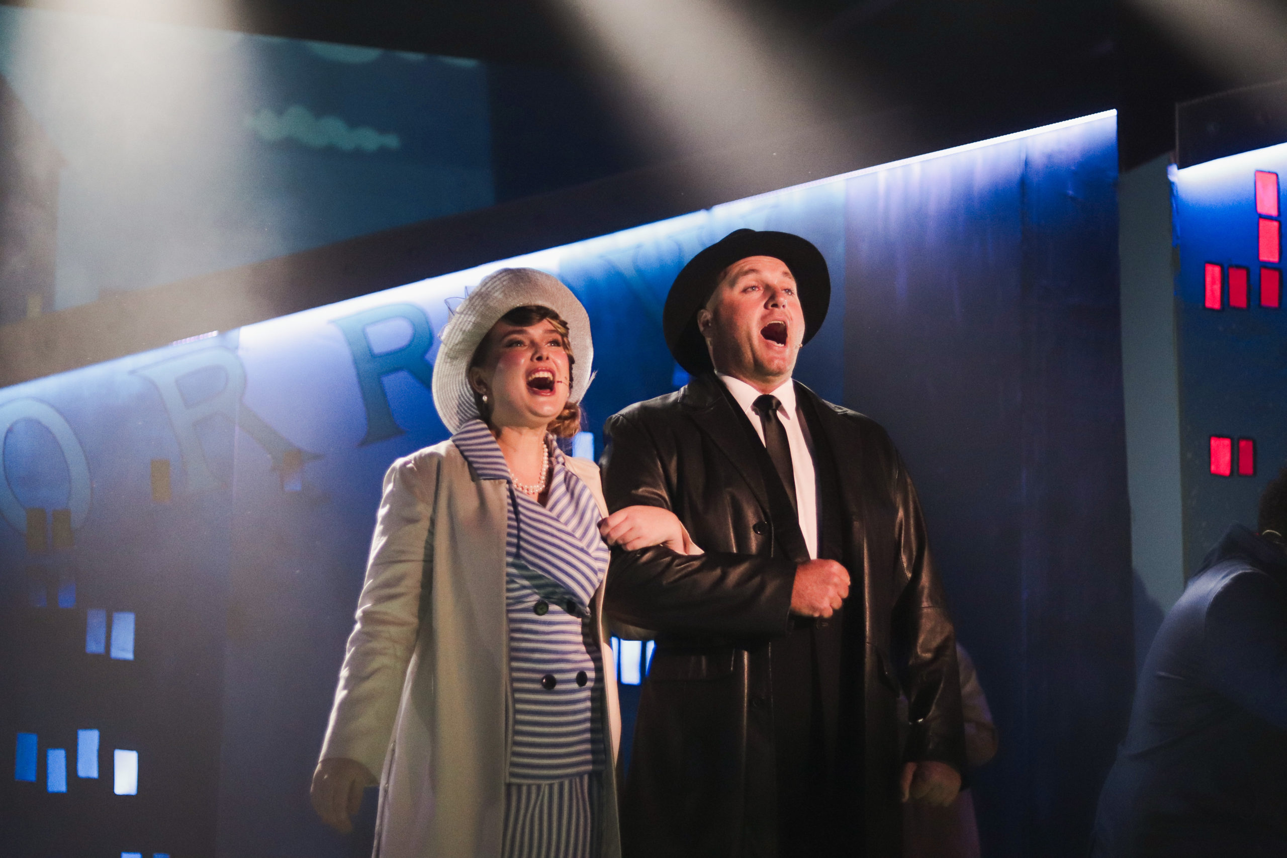 Musical theatre Annie on stage, Playhouse Theatre Somerset West, March