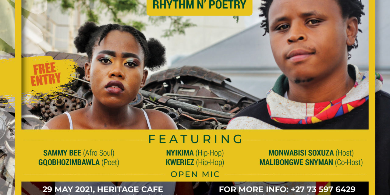 Poetry event: Rhythm N’ Poetry in Gqeberha, South Africa, May 2021