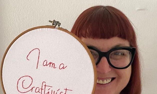 Interview: Craftivist Nell-Louise Pollock, stitching memory onto fabric, for Cape Town Opera’s One in Three